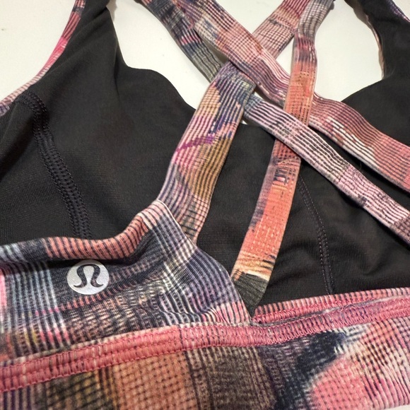 Lululemon🍒😍🍋 Athletica Multicolor Strappy Sports Bra - Picture 6 of 6